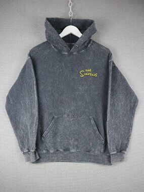 The Simpsons Lisa L Faded Washed Out Pullover Hoodie Small